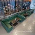 modern upholstered booth seating leather wood booth sofa